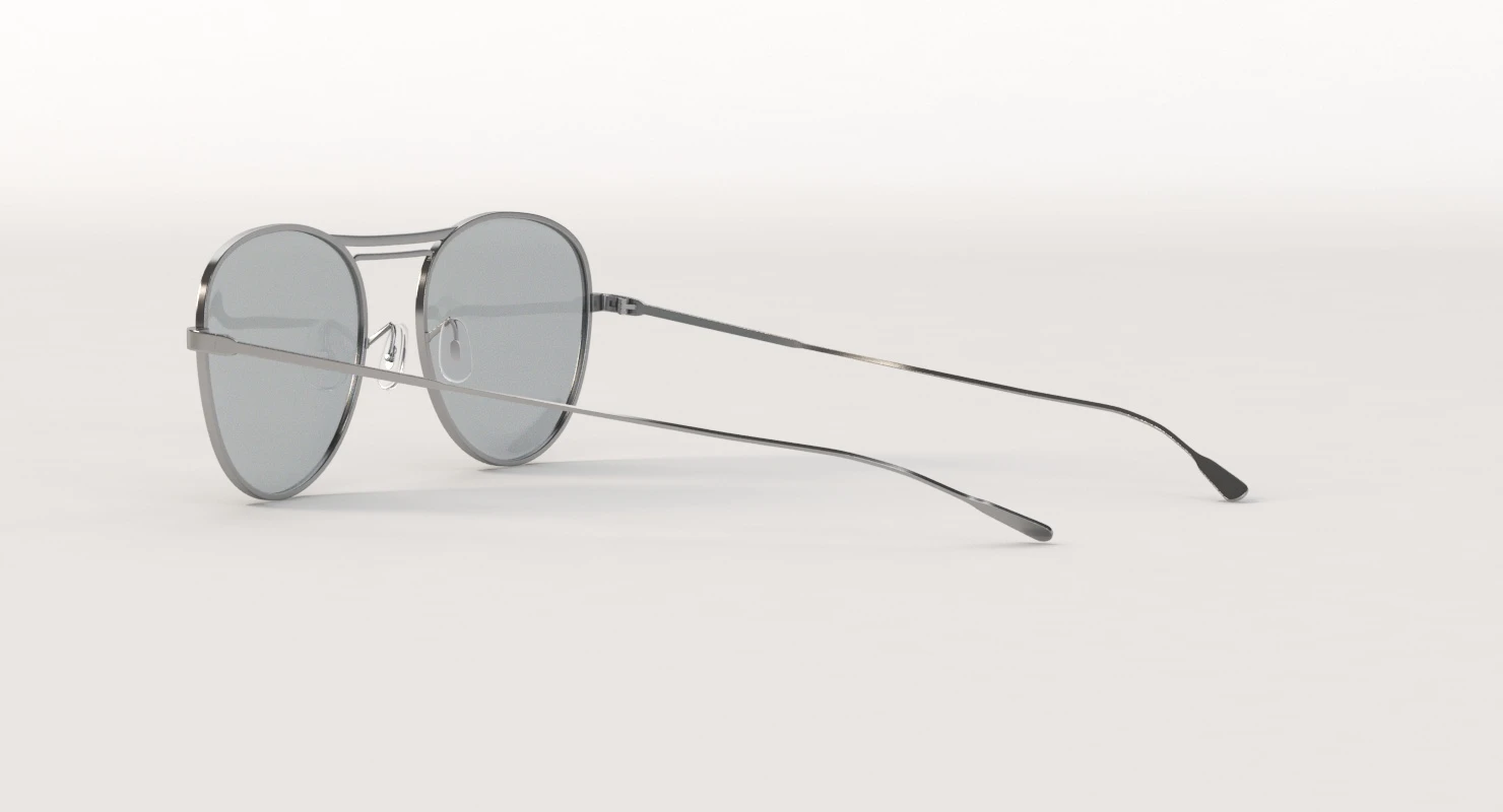 Oliver Peoples Cade Silver Blue Wash Unisex Sunglass 3D Model_08