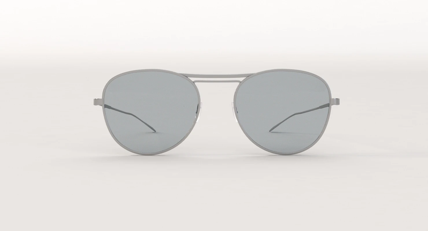 Oliver Peoples Cade Silver Blue Wash Unisex Sunglass 3D Model_010