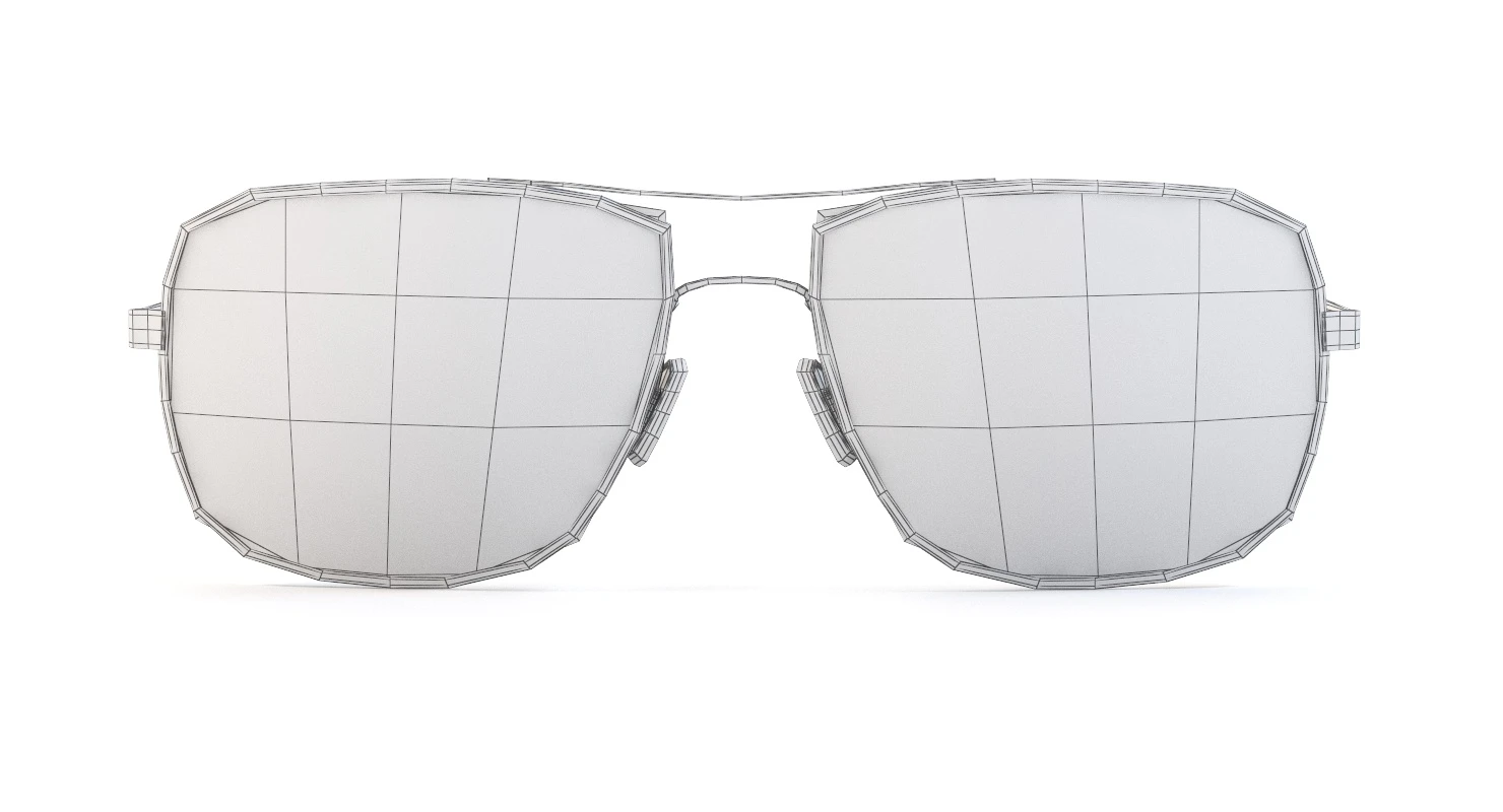 Oliver Peoples Clifton Gold Chrome Olive Photochromic Sunglass 3D Model_012