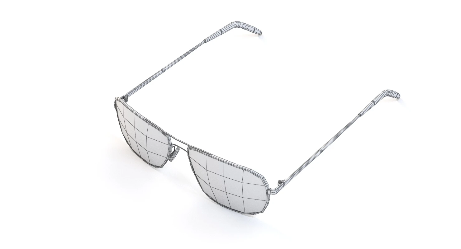 Oliver Peoples Clifton Gold Chrome Olive Photochromic Sunglass 3D Model_013