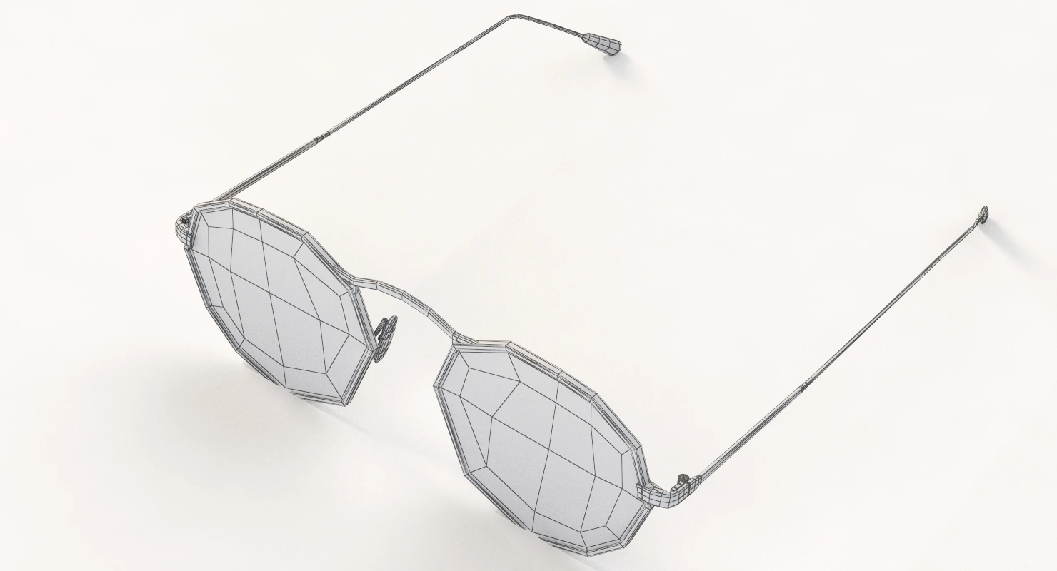 Oliver Peoples M 4 30th 18k Gold Sunglass 3D Model_011