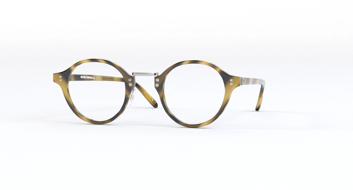 Oliver Peoples Op 1955 Cocobolo Antique Gold Sunglass 3D Model_010