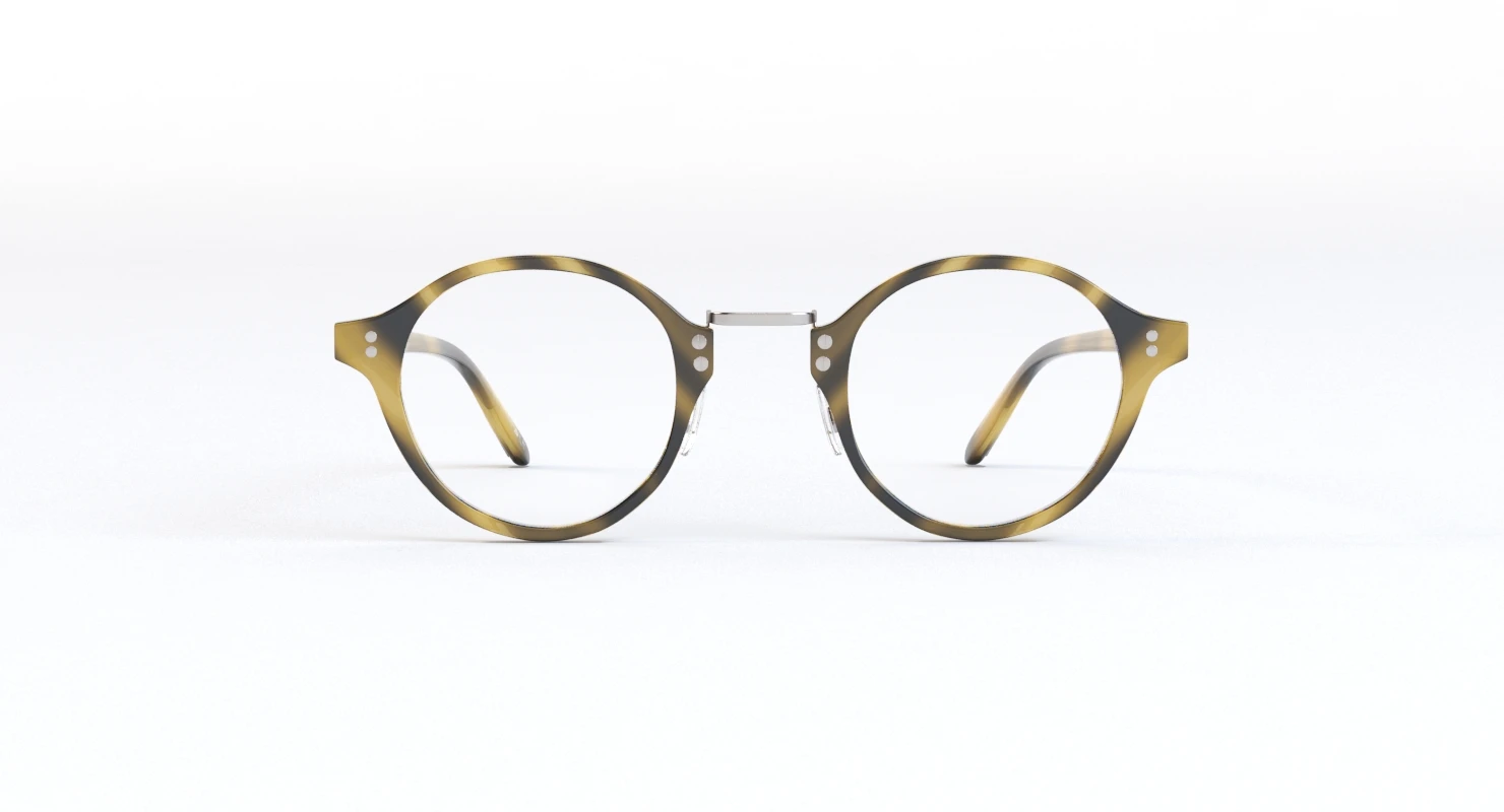 Oliver Peoples Op 1955 Cocobolo Antique Gold Sunglass 3D Model_04