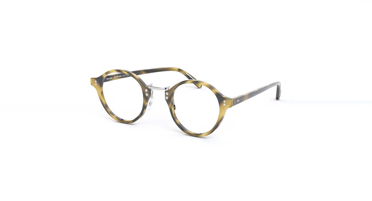 Oliver Peoples Op 1955 Cocobolo Antique Gold Sunglass 3D Model_01