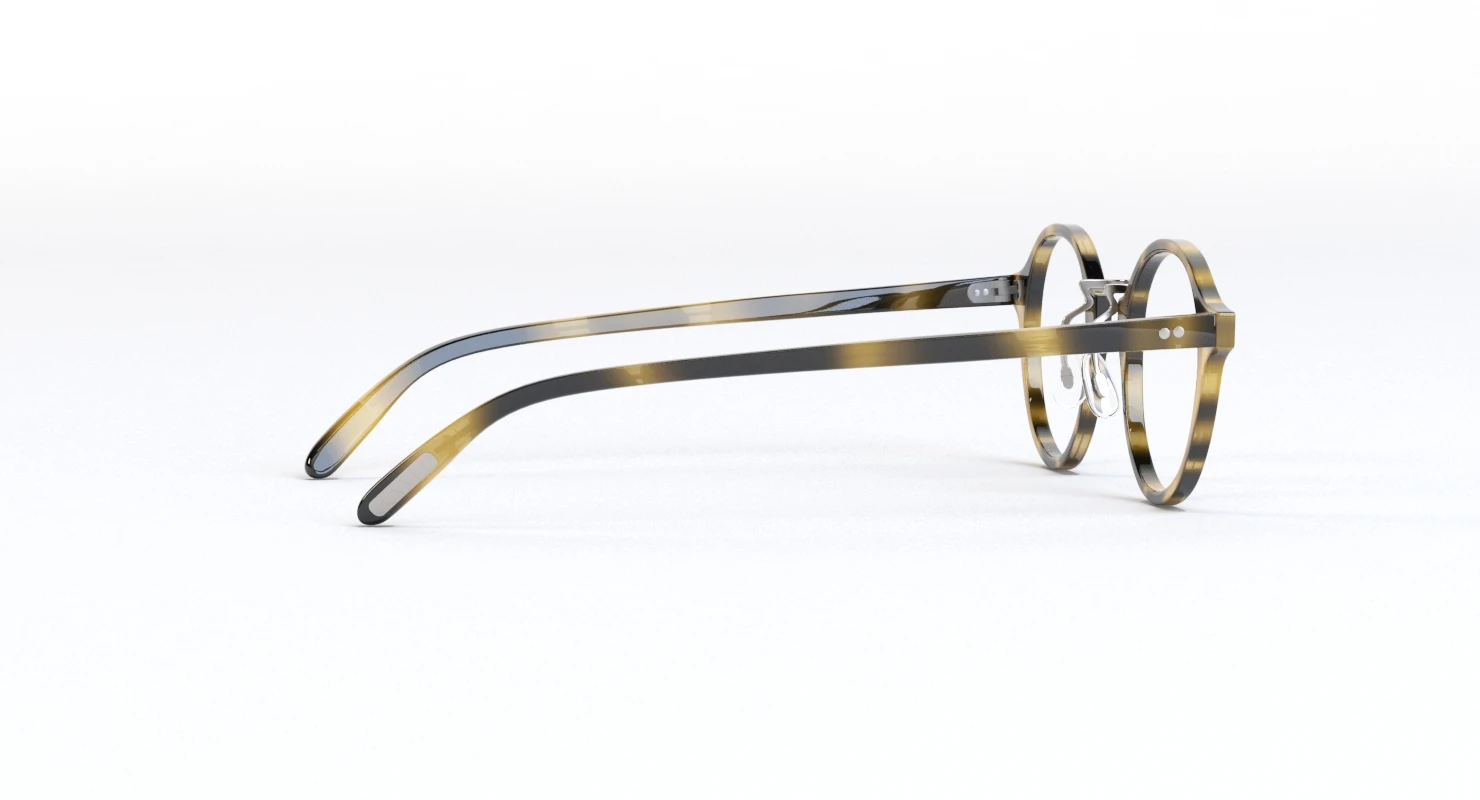 Oliver Peoples Op 1955 Cocobolo Antique Gold Sunglass 3D Model_06