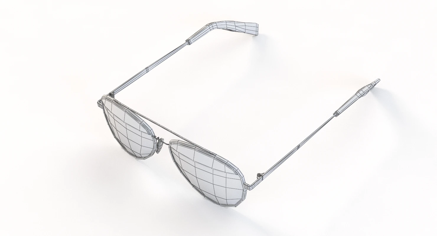 Oliver Peoples Paon Alain Mikli Pour SunGlass Matte Black Graphite Gold 3D Model_012