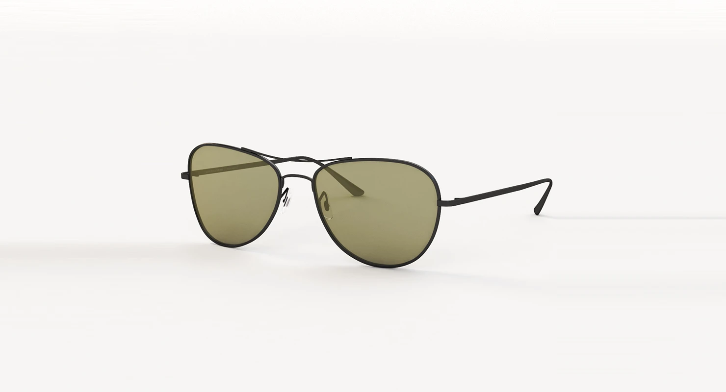Oliver Peoples Row Executive Suite Matte Black G 15 Sunglass 3D Model_01