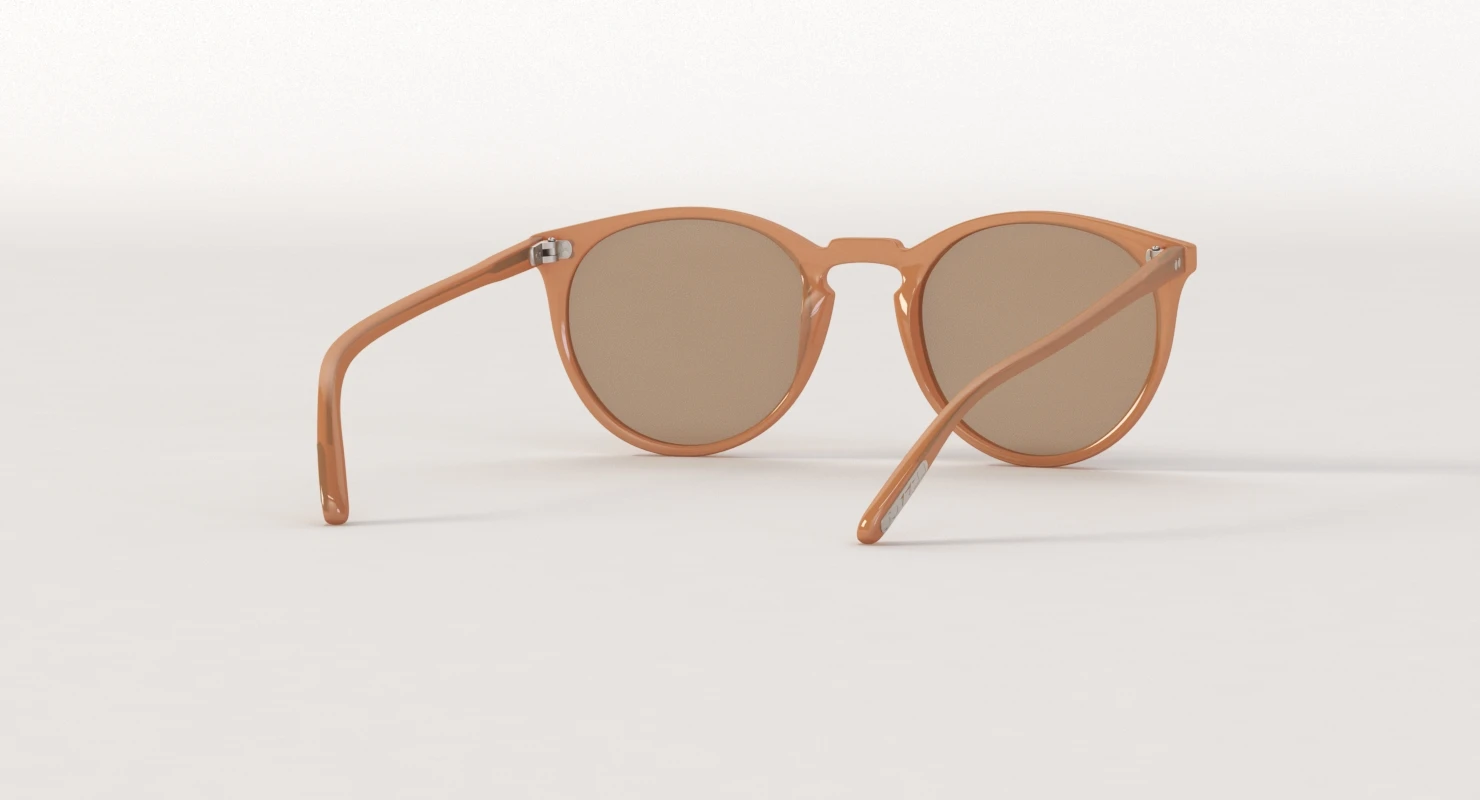 Oliver Peoples The Row O Malley NYC Topaz Brown Glass 3D Model_07