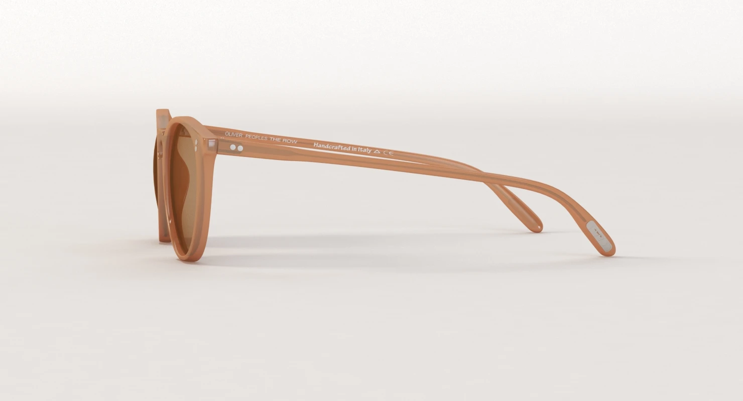 Oliver Peoples The Row O Malley NYC Topaz Brown Glass 3D Model_09