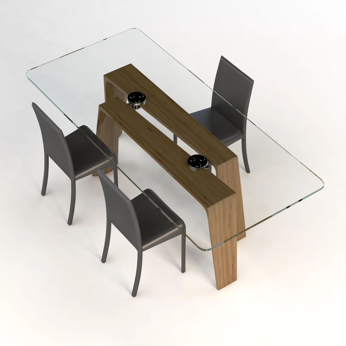 Pacini And Cappellini Ten For Ten Dining Table By Giuliano E Gabriele 3D Model_03