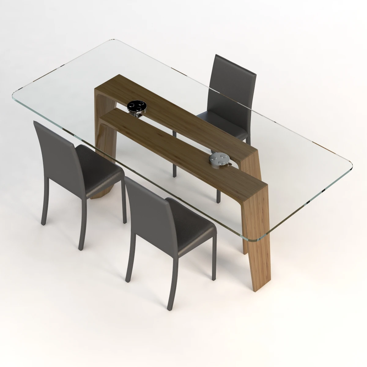 Pacini And Cappellini Ten For Ten Dining Table By Giuliano E Gabriele 3D Model_04