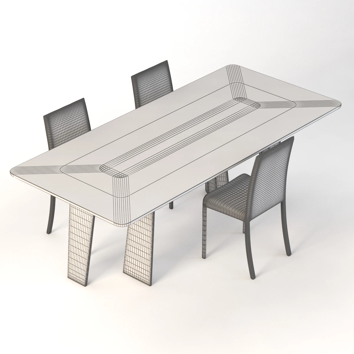 Pacini And Cappellini Ten For Ten Dining Table By Giuliano E Gabriele 3D Model_010