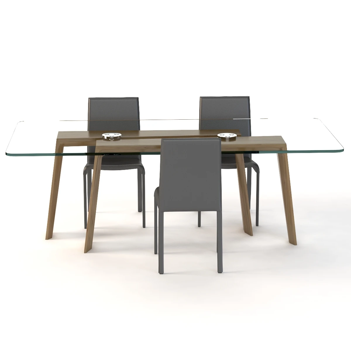 Pacini And Cappellini Ten For Ten Dining Table By Giuliano E Gabriele 3D Model_01