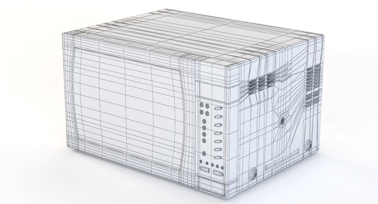 Panasonic Microwave Oven Nn Ct585sbpq Combination 3D Model_012