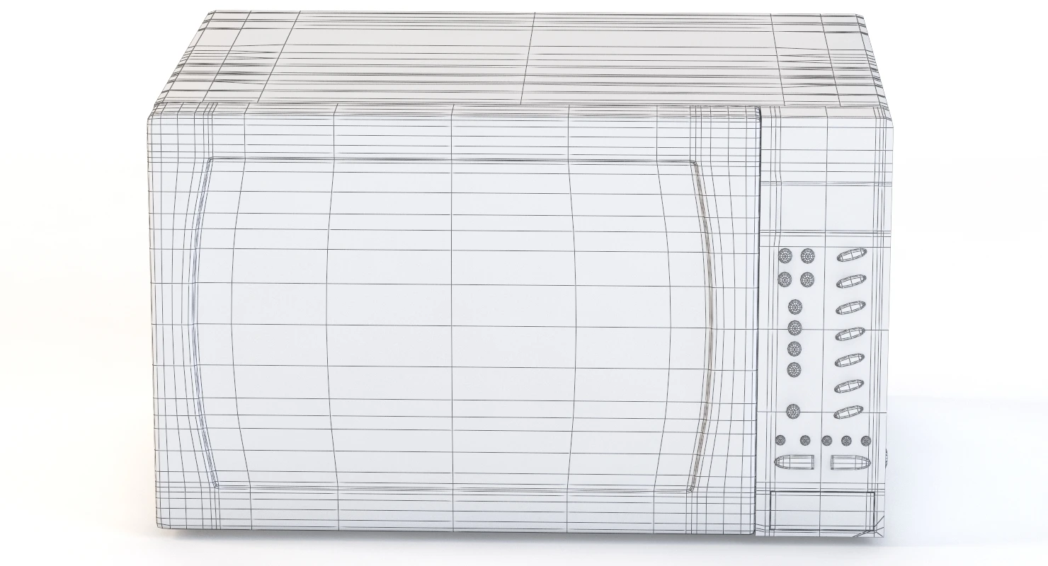 Panasonic Microwave Oven Nn Ct585sbpq Combination 3D Model_011