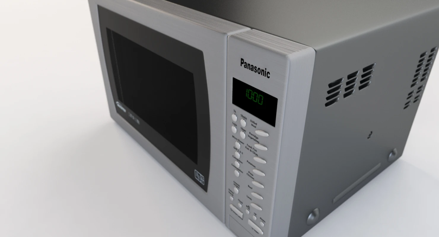 Panasonic Microwave Oven Nn Ct585sbpq Combination 3D Model_03