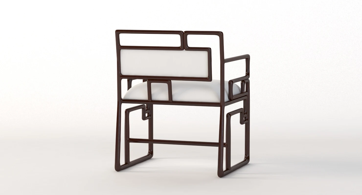 Ralph Pucci Chaise Shanghai Chair 3D Model_06