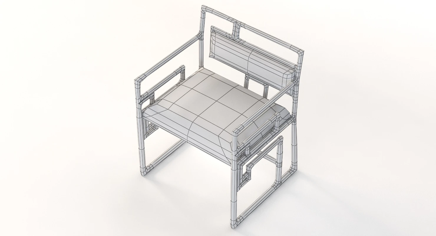 Ralph Pucci Chaise Shanghai Chair 3D Model_011