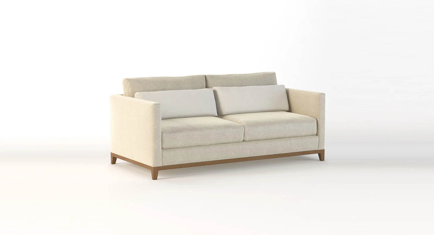 Crate and Barrel Taraval Two Seater Sofa 3D Model_01