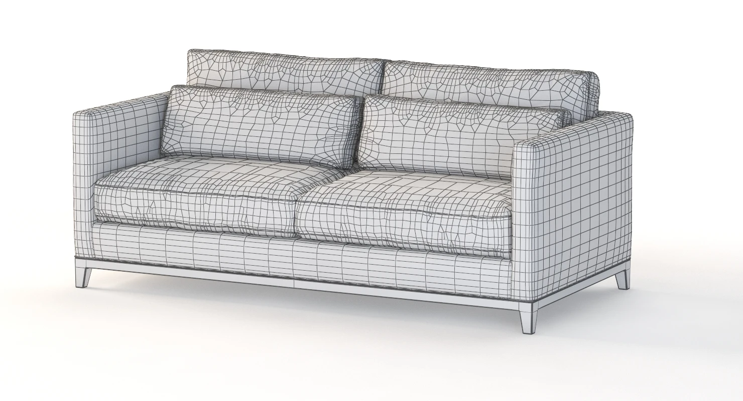 Crate and Barrel Taraval Two Seater Sofa 3D Model_010