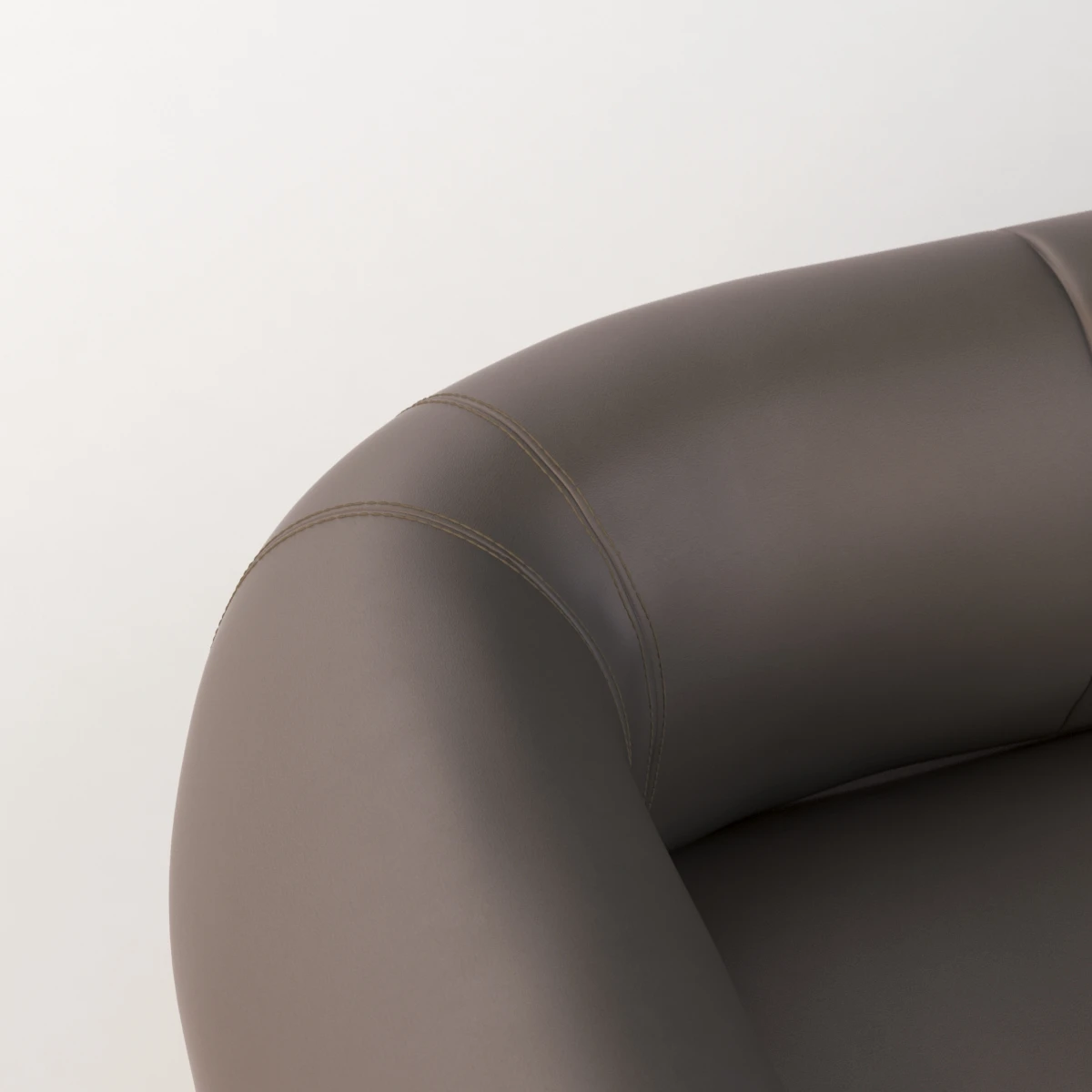 Rondo Leather Lounge Three Seater Sofa By Lucy Kurrein 3D Model_05