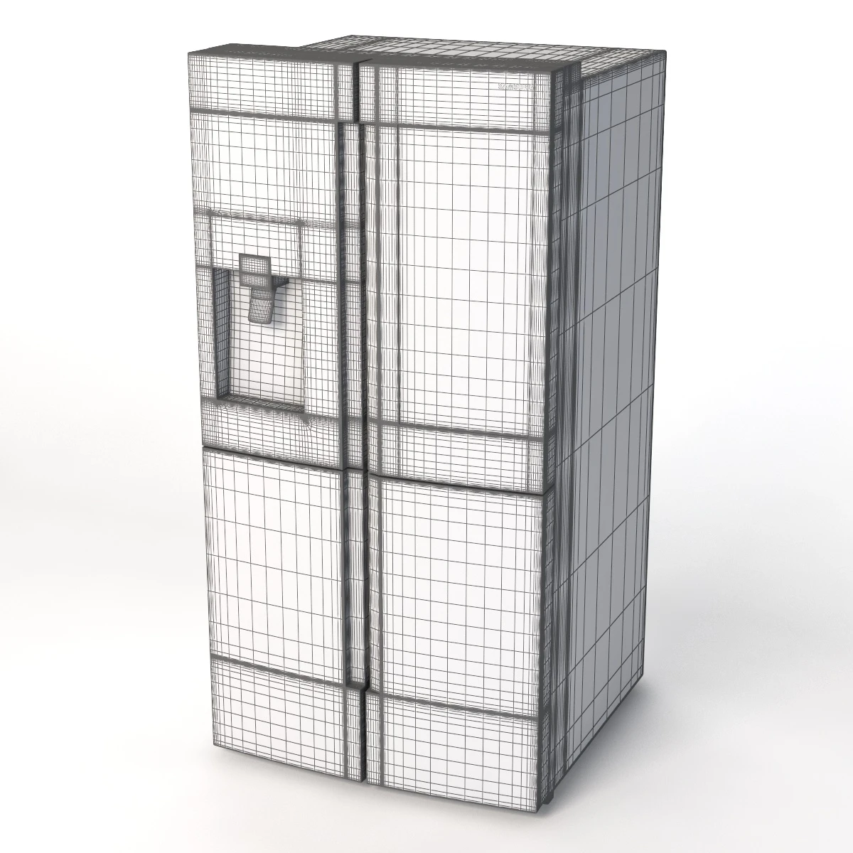 Samsung 28 cu ft Capacity 4 Door Flex Refrigerator with Family Hub 3D Model_013