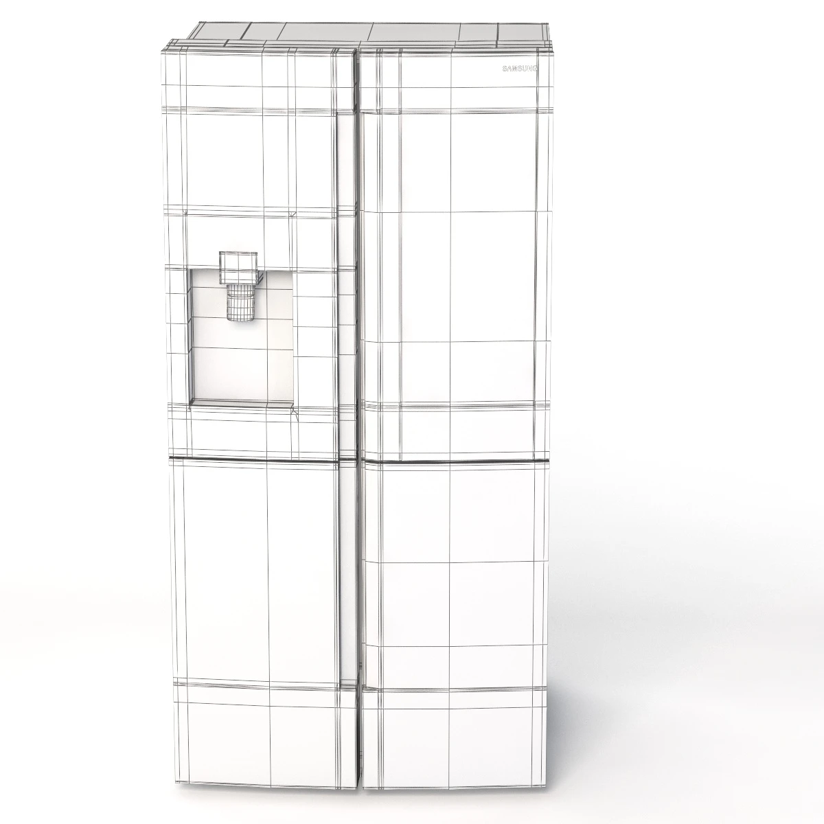 Samsung 28 cu ft Capacity 4 Door Flex Refrigerator with Family Hub 3D Model_012