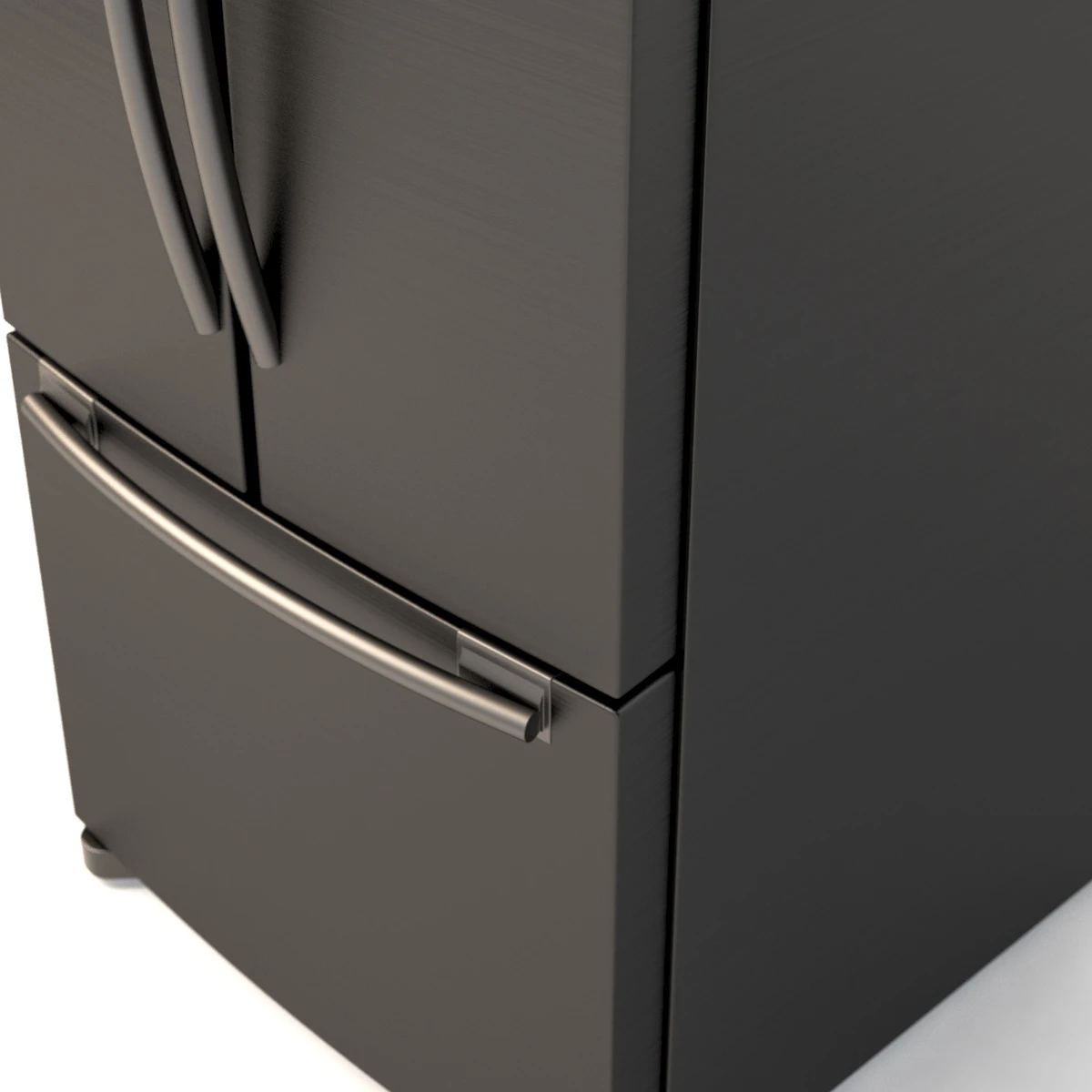 Samsung RF20HFENBSG US 20 Cu Ft French Door Refrigerator 3D Model_09