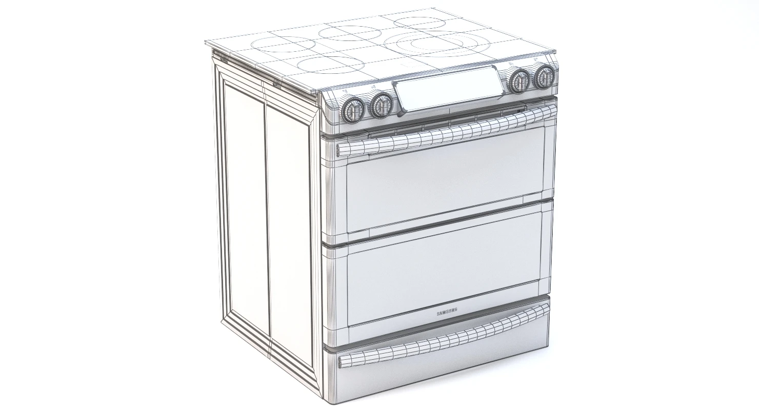 Samsung Slide-In Electric Flex Duo Range With Dual Door 3D Model_012