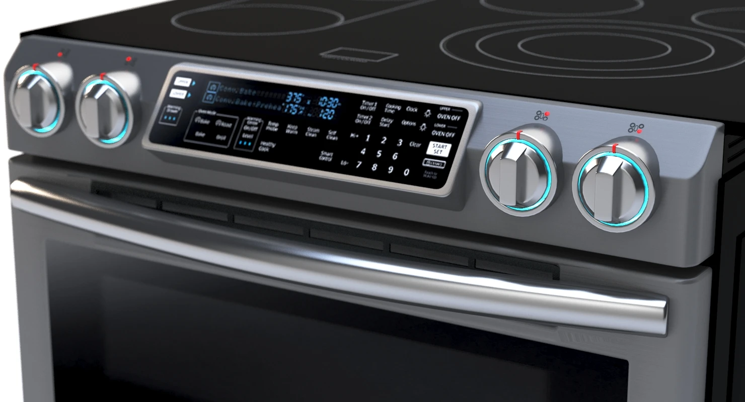 Samsung Slide-In Electric Flex Duo Range With Dual Door 3D Model_07