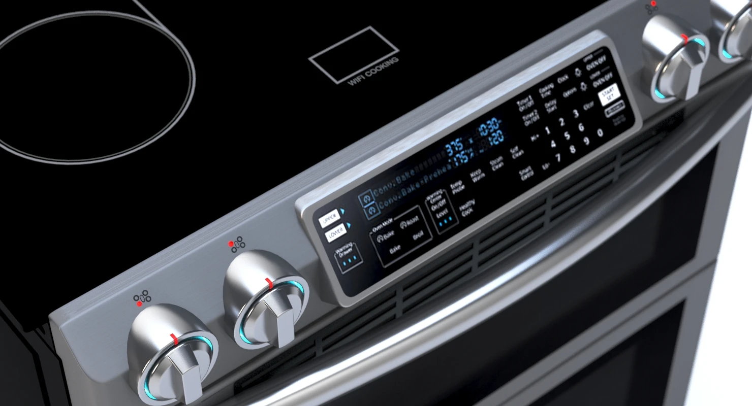 Samsung Slide-In Electric Flex Duo Range With Dual Door 3D Model_08
