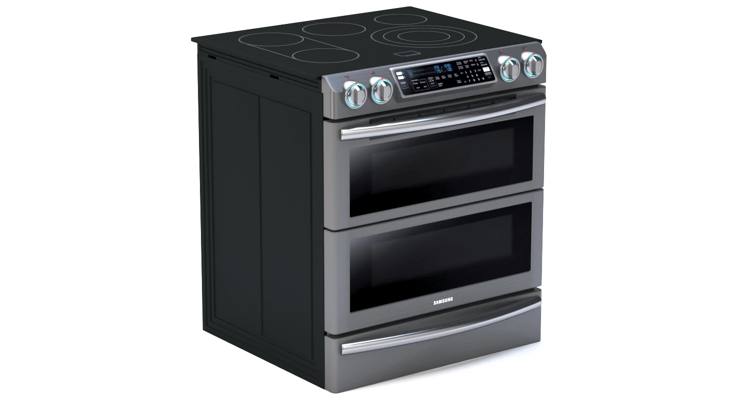 Samsung Slide-In Electric Flex Duo Range With Dual Door 3D Model_06