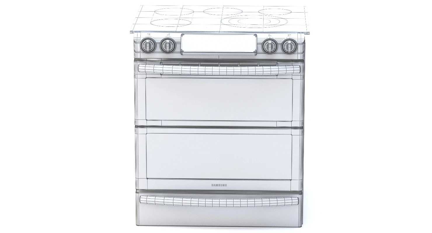 Samsung Slide-In Electric Flex Duo Range With Dual Door 3D Model_010