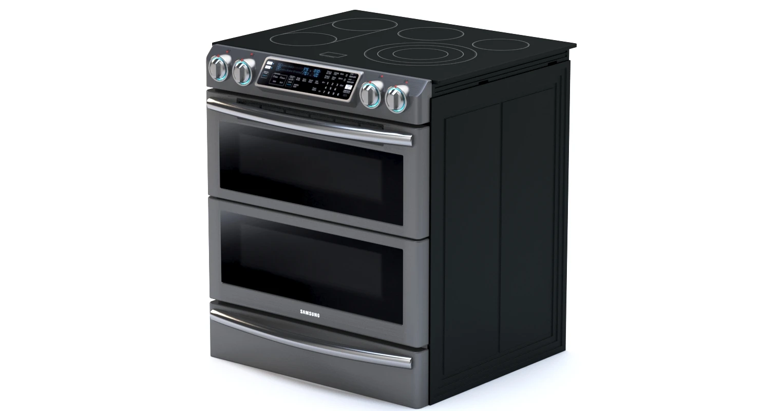 Samsung Slide-In Electric Flex Duo Range With Dual Door 3D Model_04