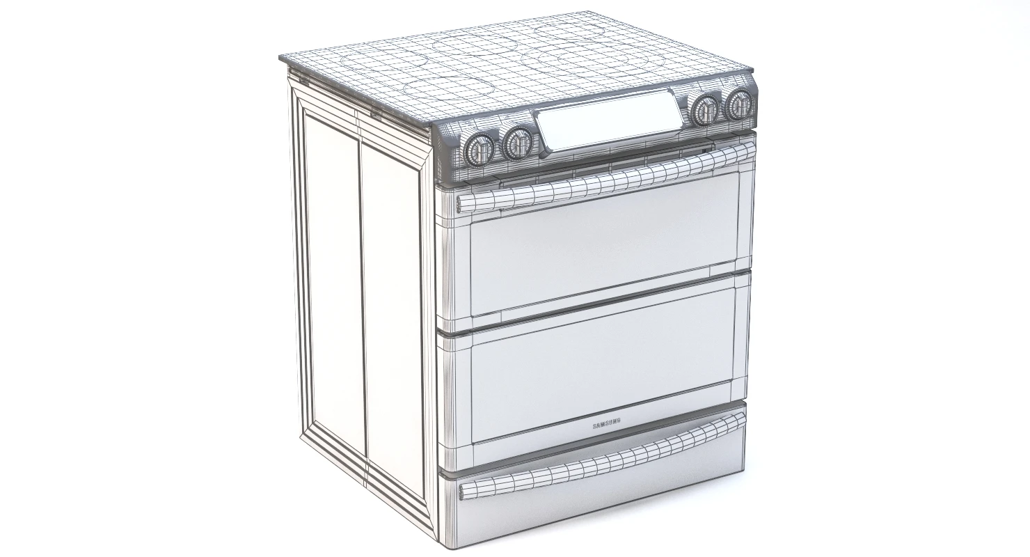 Samsung Slide-In Electric Flex Duo Range With Dual Door 3D Model_011