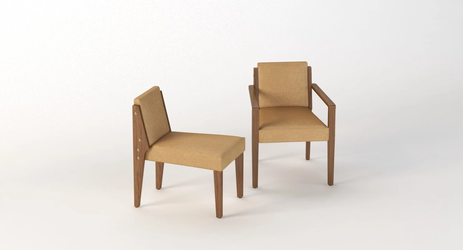 Dupre Lafron Style Chair 3D Model_05