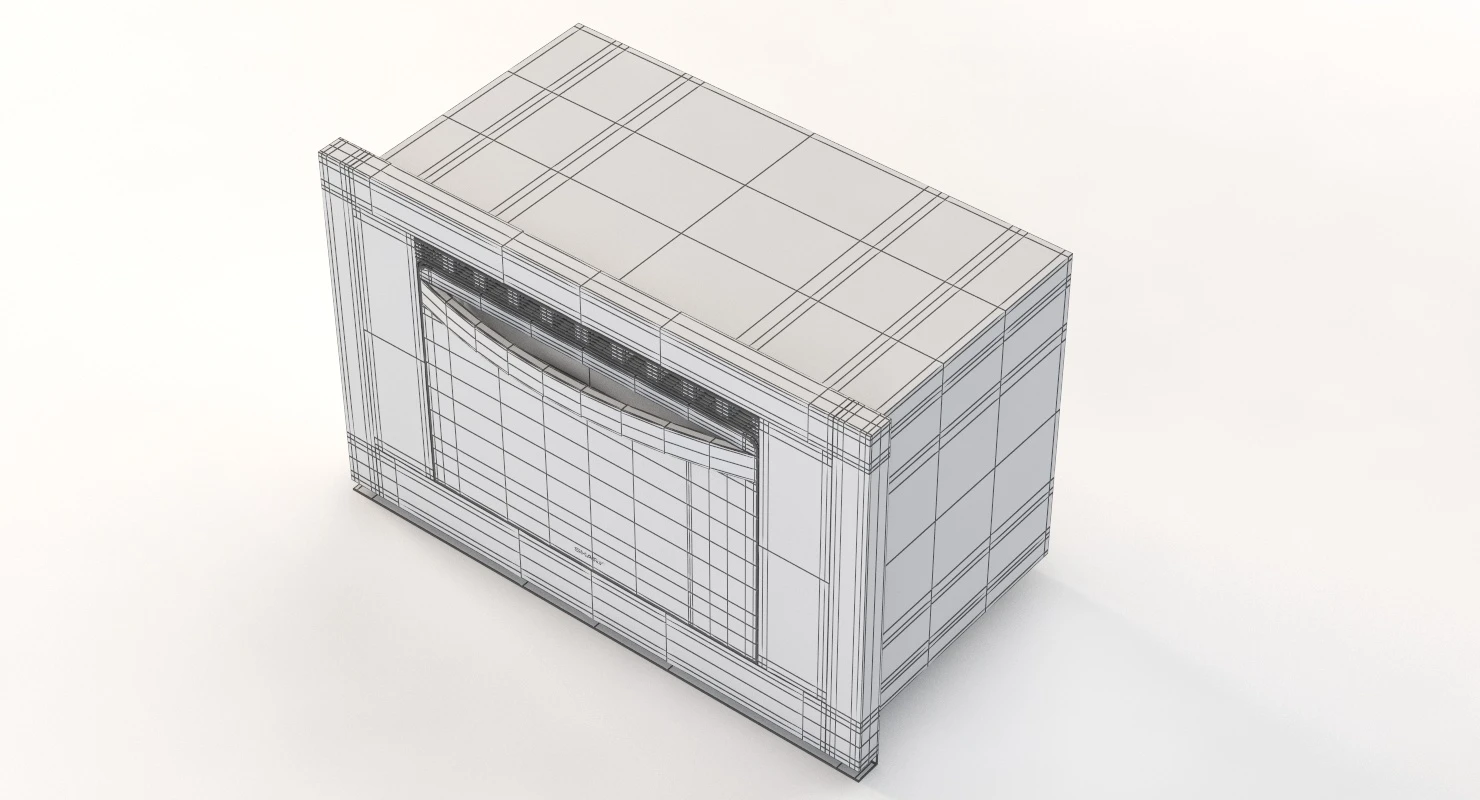 Sharp Super Heated Steam And Convection Built In Wall Oven 3D Model_012
