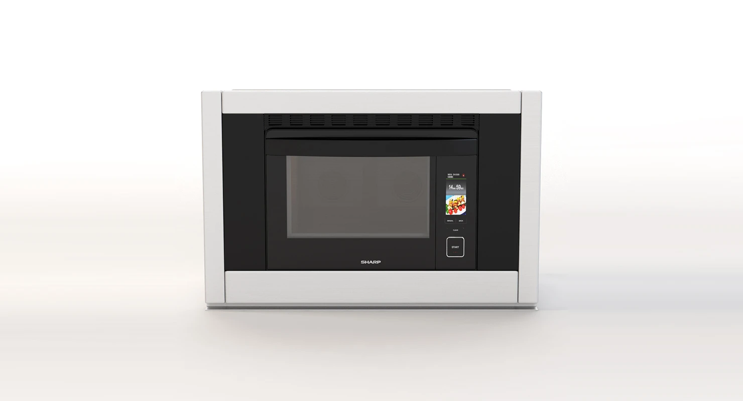 Sharp Super Heated Steam And Convection Built In Wall Oven 3D Model_01