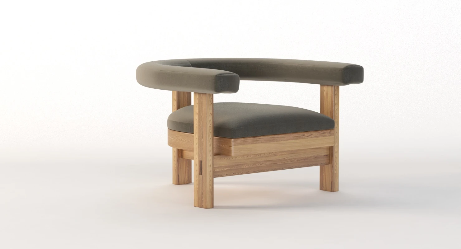 Silla Pista Lounge Chair By Jorge L Cruzata 3D Model_04