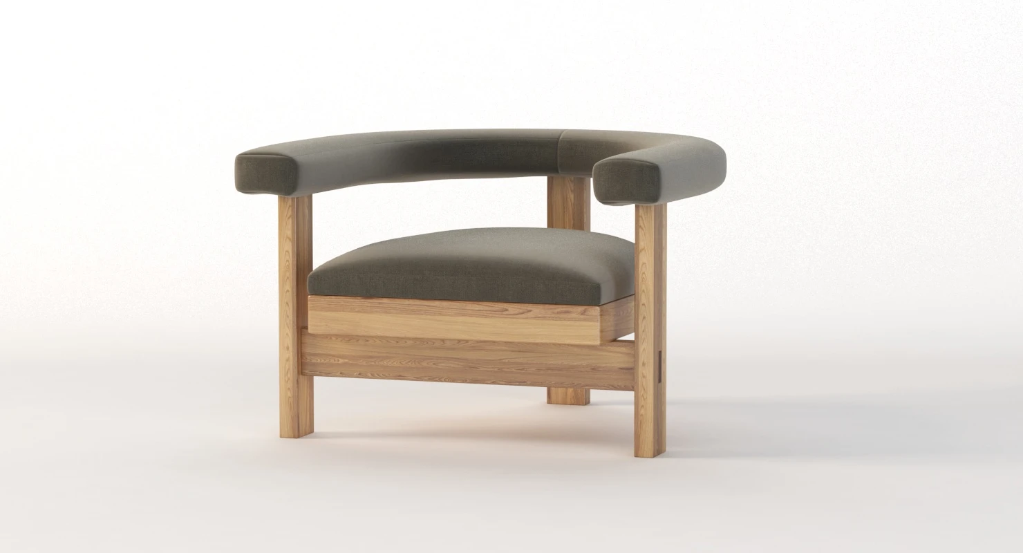 Silla Pista Lounge Chair By Jorge L Cruzata 3D Model_09