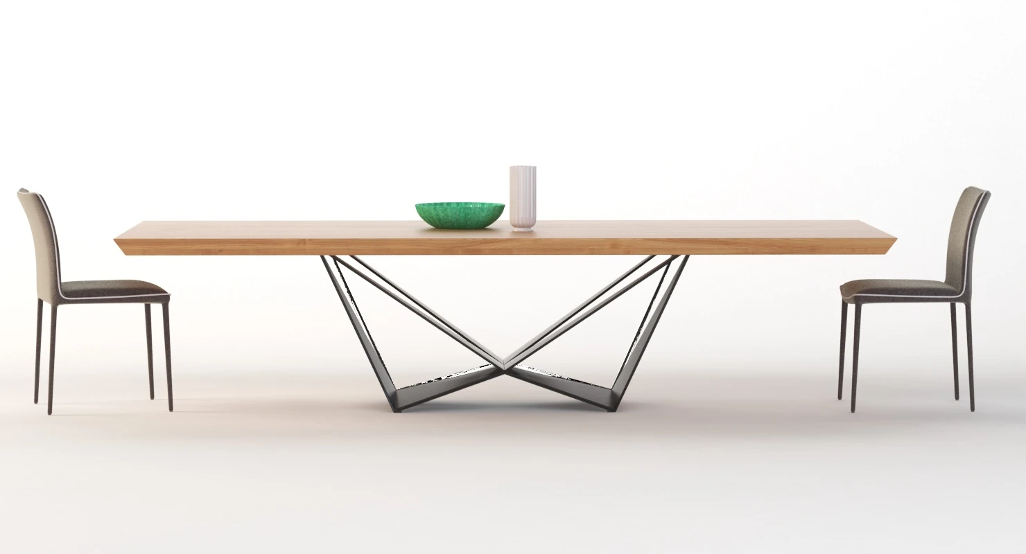 Skorpio Wood Esstisch And Chair 3D Model_010