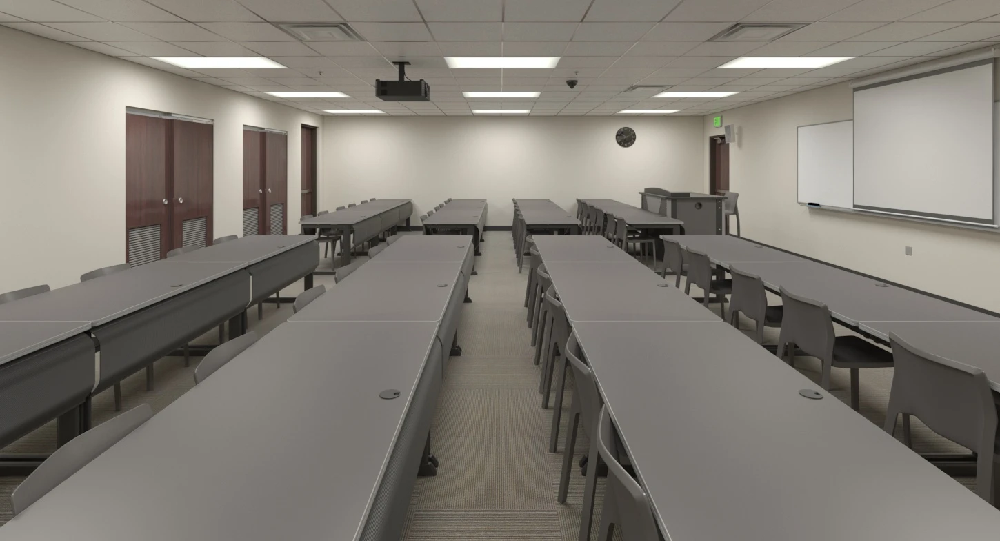 Small Classroom 003 3D Model_01