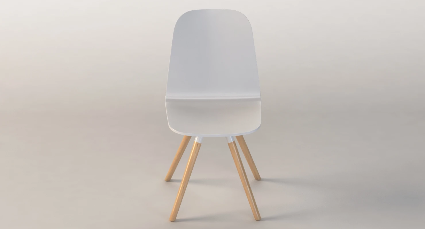 Solid Wood Cancio Nuba Wooden Chair 3D Model_04