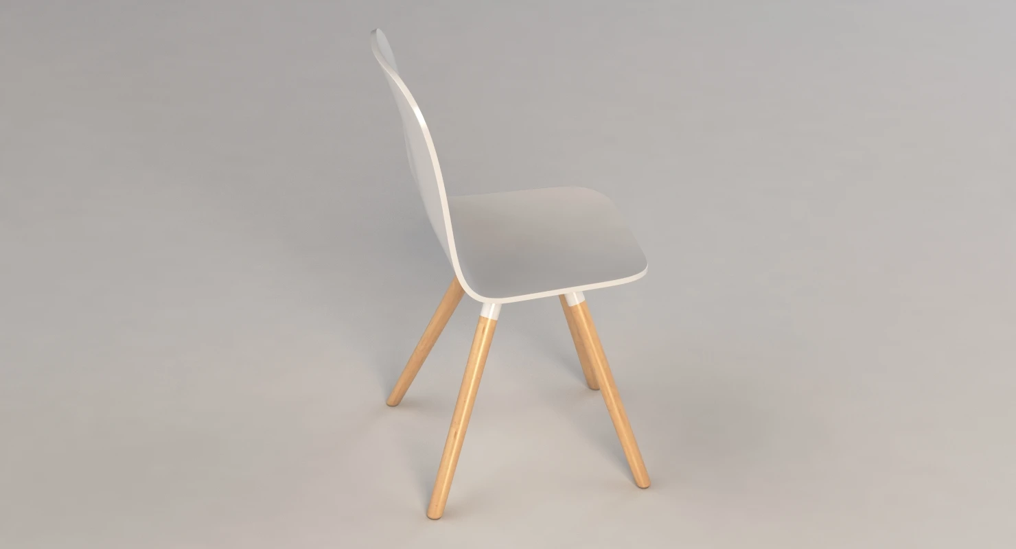 Solid Wood Cancio Nuba Wooden Chair 3D Model_09