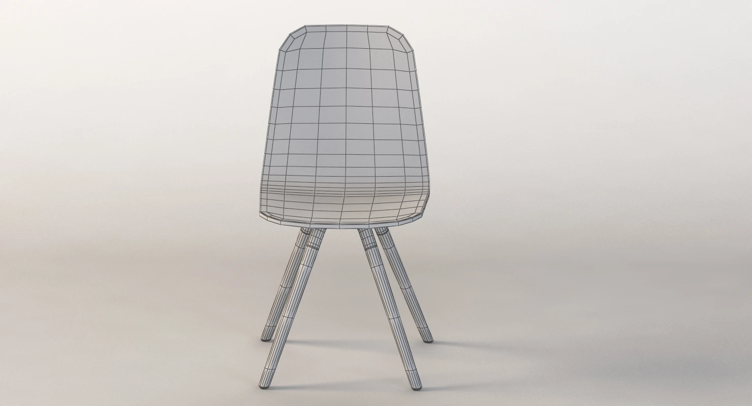 Solid Wood Cancio Nuba Wooden Chair 3D Model_014