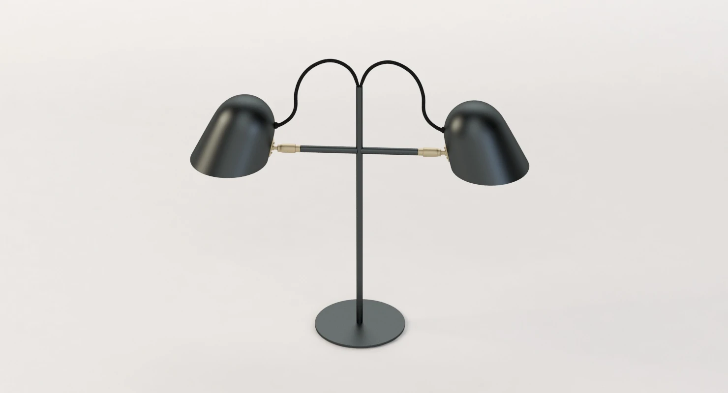 Streck Bordslampa Double Head Lamp by Joel Karlsson 3D Model_09