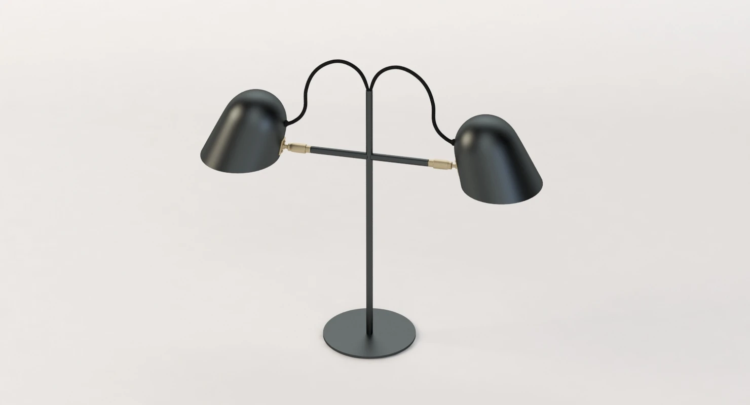 Streck Bordslampa Double Head Lamp by Joel Karlsson 3D Model_06