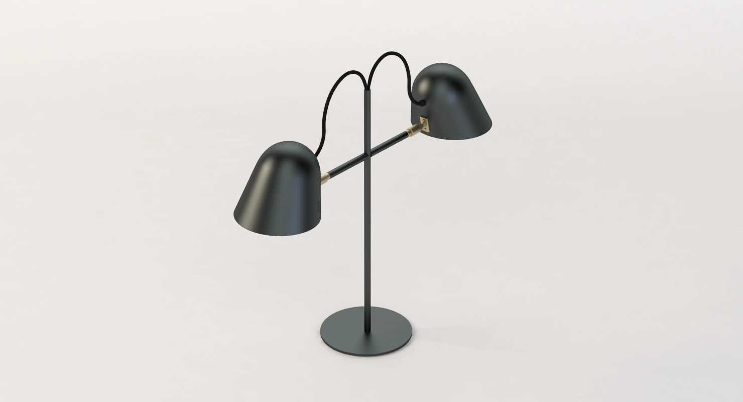 Streck Bordslampa Double Head Lamp by Joel Karlsson 3D Model_07