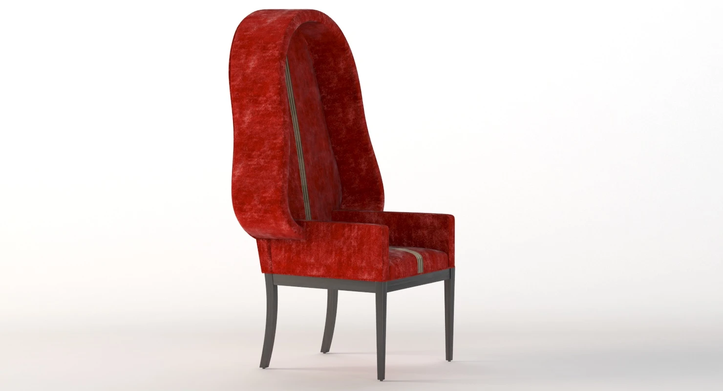 The Vader High Back Lounge Chair By Sherrod 3D Model_05