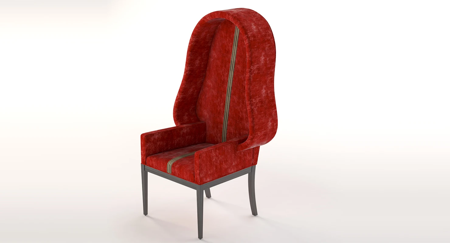 The Vader High Back Lounge Chair By Sherrod 3D Model_01